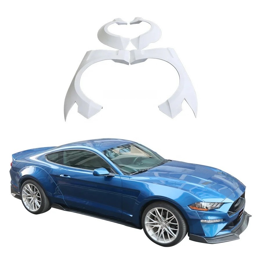 Wide Body Kit for  Mustang Front Rear Wheel Eyebrow Fender Flares